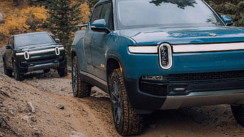 Dirt road, Rivian Automotive HD wallpaper