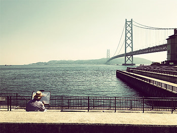 Akashi Kaikyo Bridge reviews, Food and drinks, Hyogo Kobe, Travel recommendations HD wallpaper