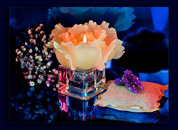 Beauty and warmth for Mrs. Gregg, tenderness, sweet, soft, pillow, beauty, delicate, decoration, warmth, candle, light, purple flower, flowers, peace, harmony HD wallpaper