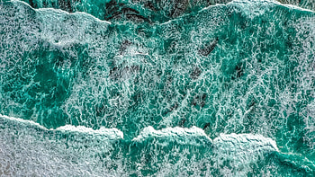Nature, Water, Sea, Waves, View From Above, Surf HD wallpaper
