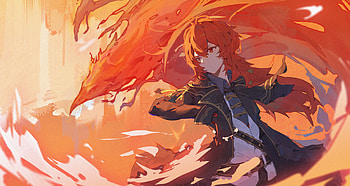 Diluc (Genshin Impact), Genshin Impact, Video Game HD wallpaper