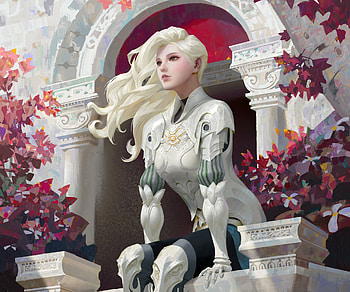 Celestial Sentinel — Fantasy Maiden, fantasy, woman HD wallpaper