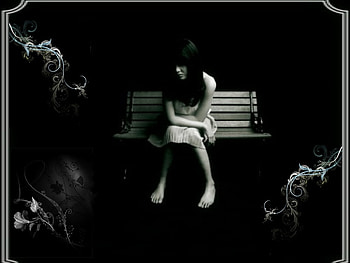 prisoner of dark, sad, cg, 3d, dark HD wallpaper
