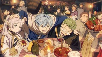 Frieren: Beyond Journey's End – Vibrant Anime Celebration, Frieren (Frieren: Beyond Journey's End), Anime, Frieren: Beyond Journey's End HD wallpaper
