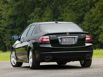 Auto, Trees, Grass, Acura, Cars, Asphalt, Back View, Rear View, Style, Akura, Tl, 2007 HD wallpaper