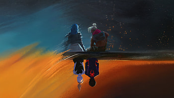 Arcane X Spidererse, arcane, spiderman, gwen-stacy, superheroes, artwork, digital-art, artist, art HD wallpaper