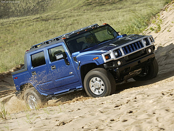 Hummer H2 SUT Limited Edition, blue, hummer, limited edition, sand HD wallpaper