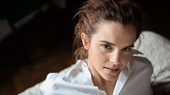 Emma Watson, Celebrity, Actress, Brown Eyes, Brunette, English, Face HD wallpaper