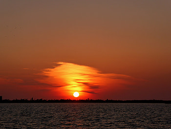 Nature, Sunset, Beach, Horizon, Florida HD wallpaper