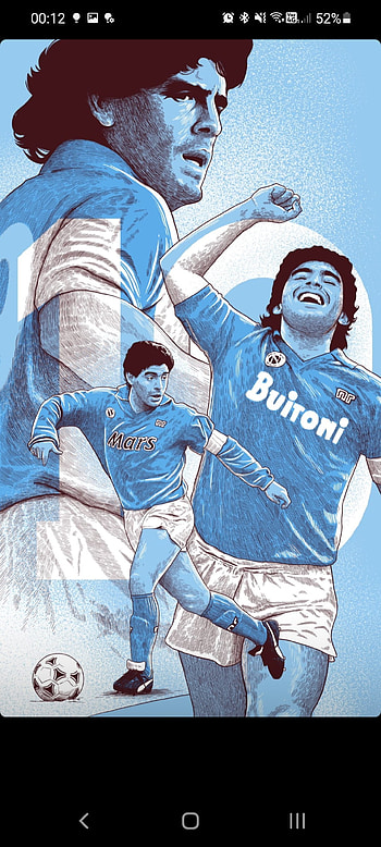 Maradona napoli, italia, argentina HD phone wallpaper