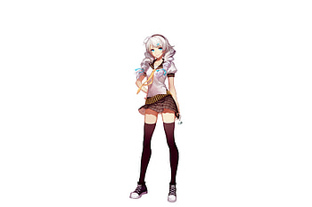 Hot, Kiana Kaslana, Guns Girl - School Day Z, anime girl HD wallpaper