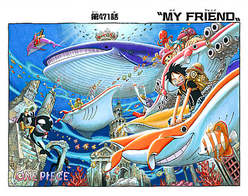 One Piece Manga Cover Page 471, Monkey D. Luffy, Franky (One Piece), Tony Tony Chopper, manga, Anime, One Piece HD wallpaper