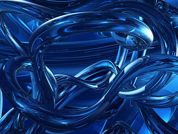 untitled wall, blue, fractal, fantasy HD wallpaper