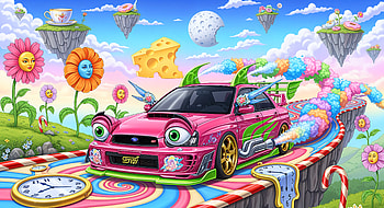 Whimsical Candyland Subaru — Ultra, Subaru, car HD wallpaper