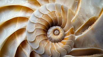 Fibonacci Shell: A Stunning Ultra, shell, fibonacci spiral, spiral, nature HD wallpaper