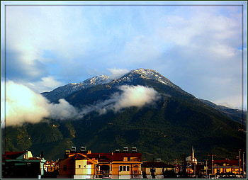 Clouds over Mt Babadag, Turkey., sky, babadag, turkey, mountain HD wallpaper