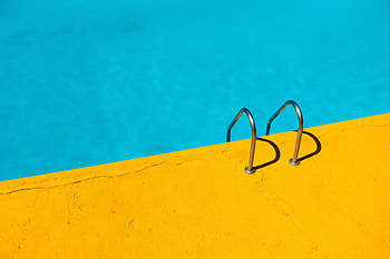 Water, Minimalism, Handrail, Pool HD wallpaper