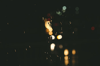 Drops, Dark, Glare, Blurred, Fuzzy HD wallpaper