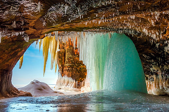 Cave, Winter, Nature, Ice HD wallpaper