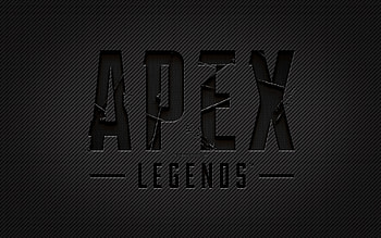 Apex Legends carbon emblem, , grunge art, carbon background, creative, Apex Legends black emblem, games brands, Apex Legends emblem, Apex Legends HD wallpaper