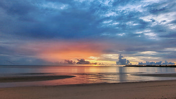 Nhulunbuy Sunrise Australia, sunrise, nature HD wallpaper