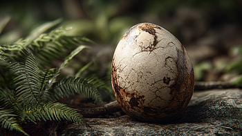 Dawn of Giants — Dinosaur Egg HD wallpaper