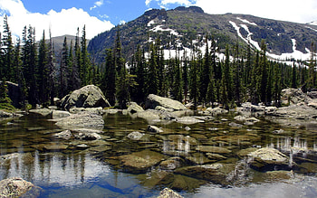Nature, Water, Mountains, Lake, Transparent, Ate, Basin HD wallpaper