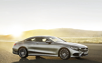 Cars, Side View, Mercedes-Benz, S-Class, Silver, Silvery, Coupe HD wallpaper