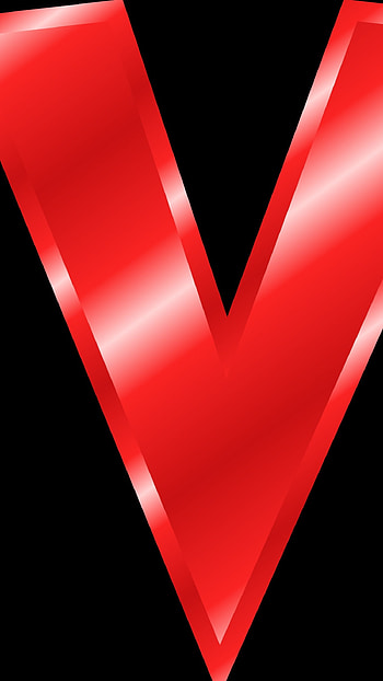 V Letter, Red HD phone wallpaper