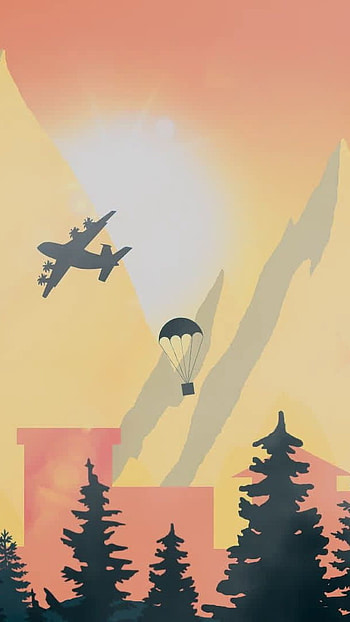Drop view, pubg, drop, airoplane, battleground HD phone wallpaper
