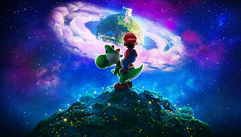 Super Mario Galaxy Movie — Mario & Yoshi, Movie, The Super Mario Galaxy Movie, Mario, Yoshi HD wallpaper