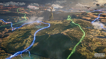 Immortals of Aveum Epic Landscape, video game, Immortals of Aveum, landscape, lightning, cloud HD wallpaper