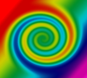 Rainbow Twirls, twirls, patterns, colours, rainbows HD wallpaper
