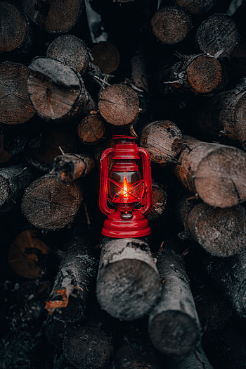 Fire, Shine, Light, Miscellanea, Miscellaneous, Lamp, Lantern, Firewood HD phone wallpaper