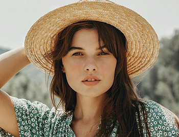 Beautiful woman, brunette, 2020 HD wallpaper
