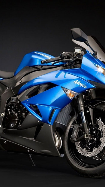 Android best , Kawasaki Ninja ZX-6R blue, Android best , Moto beauties HD phone wallpaper