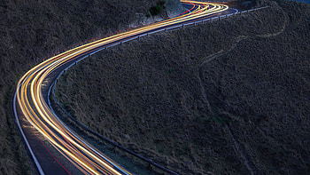Light Trails Road , road, long-exposure, graphy HD wallpaper