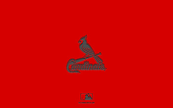St Louis Cardinals, red background, American baseball team, St Louis Cardinals emblem, MLB, St Louis, USA, baseball, St Louis Cardinals logo HD wallpaper