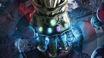 Thanos Infinity Gauntlet, thanos, avengers-infinity-war, 2018-movies, movies HD wallpaper