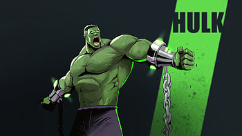Fury Hulk, hulk, superheroes, artist, artwork, digital-art, artstation HD wallpaper