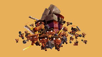 Minecraft Legends - The Piglins, video game, Minecraft Legends, fantasy, animation, adventure, fantasy adventure HD wallpaper