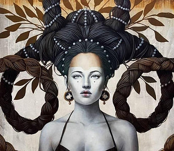 :), girl, art, sophie wilkins, painting, pictura, face HD wallpaper