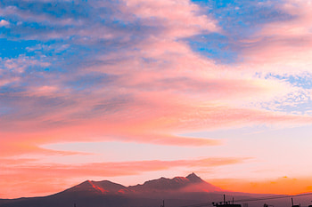Clouds Over Volcano , clouds, nature, volcano HD wallpaper