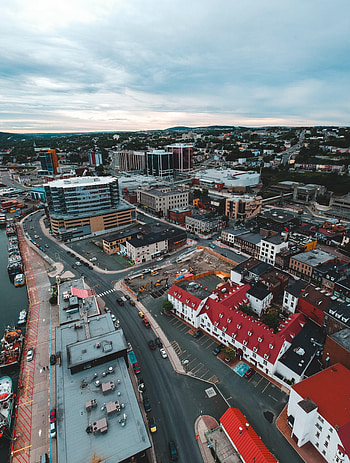 Cities, City, Building, Road, Roof, Roofs HD phone wallpaper