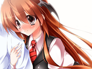 Anime, Eyes, Sadness, Girl, Sorrow, Tie HD wallpaper