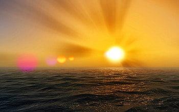 sh5, waves, sun, ocean, war HD wallpaper