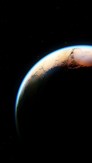 Universe, Shining, Dark, Surface, Shadow, Planet HD phone wallpaper