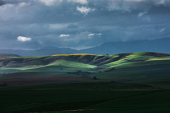 Nature, Sky, Clouds, Horizon, Field, Hills HD wallpaper