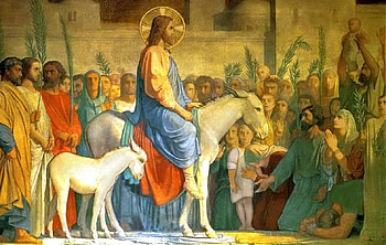 Entry in Jerusalem, Christ, apostles, people, Jesus HD wallpaper