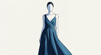 Elegant Blue Dress - Ultra, blue dress, fashion, dress, illustration, model HD wallpaper
